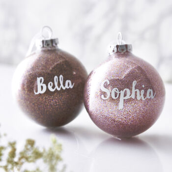 Personalised Glitter Bauble, 3 of 7