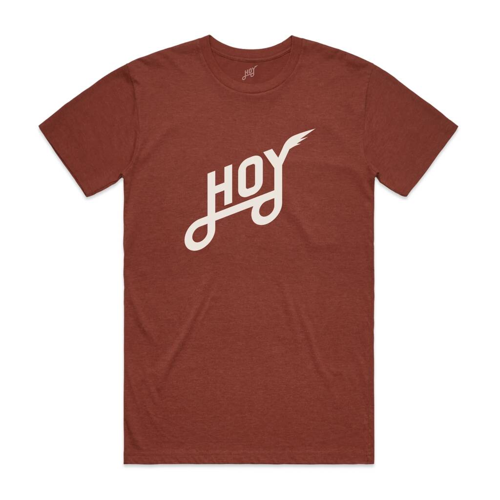 Hoy Classics T Shirt Brick Marl
