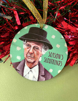 Miss Marple Christmas Bauble, Murder Mystery Decoration, 3 of 5