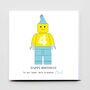 Happy Birthday Lego Greeting Card, thumbnail 3 of 3