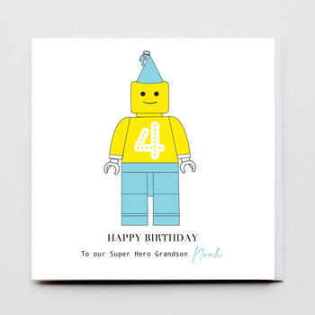 Happy Birthday Lego Greeting Card, 3 of 3