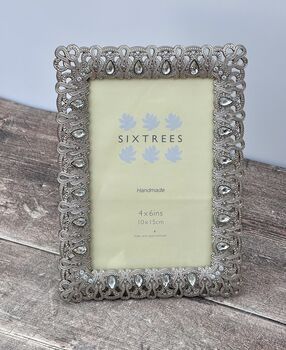 Sixtrees Ornate Jewel Diana Four X Six Photo Frame, 2 of 3