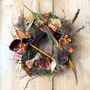 Dried Forest Wreath With Mushrooms And Moss, thumbnail 1 of 5