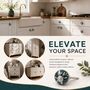 Emerald Bloom Ceramic Round Drawer Knob, thumbnail 5 of 8