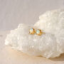 Maya Opal Stud Earrings Sterling Silver Or Gold Plated, thumbnail 4 of 12