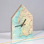 Personalised Map Location House Wall Clock, thumbnail 3 of 9
