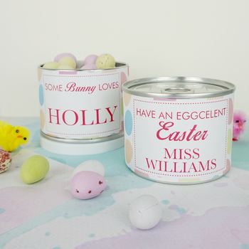 Personalised Easter Eggs Tin With Mini Eggs, 7 of 11