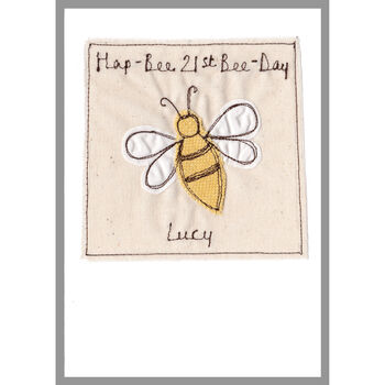 Personalised Bumble Bee 1st Birthday Card, 2 of 12