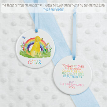 Personalised Pet Memorial Card Rabbit Memorial … 1v1f, 4 of 5