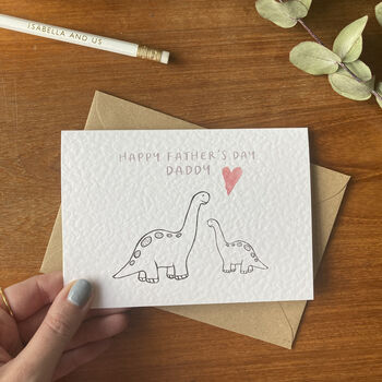 Happy Father's Day Daddy Dinosaur Card, 4 of 5