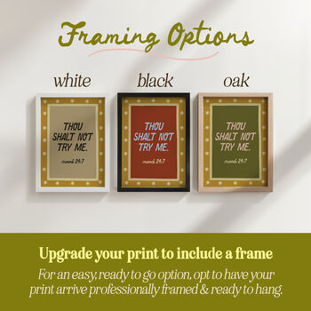 Thou Shalt Not Try Me Giclée Print, 4 of 12