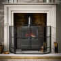 Black Window Pane Fire Guard, thumbnail 1 of 6