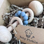 Personalised Wooden Baby Rattle Montessori Inspired, thumbnail 4 of 5