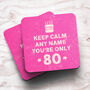 Personalised Mug 'Keep Calm 80th Birthday', thumbnail 6 of 6