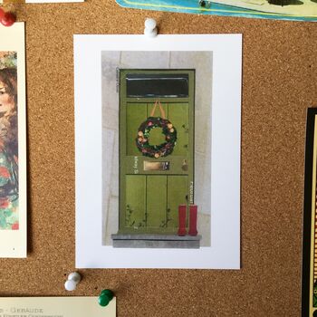 Christmas Postcards, Festive Doors And Windows, 4 of 11