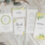 Lemon Gatefold Wedding Invitations, thumbnail 5 of 5