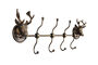 Heavy Iron Stag Coat Hook Rack – Distressed Gold, thumbnail 1 of 5