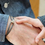 Personalised Mens Leather Milestone Bracelet, thumbnail 5 of 9