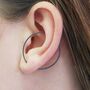 Sterling Silver Minimalist Hoop Ear Cuff Earring, thumbnail 8 of 11