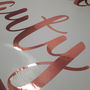 Personalised Rose Gold Wall Stickers, thumbnail 4 of 4