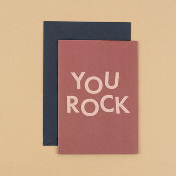 'You Rock' Congratulations And Well Done Card, 2 of 4