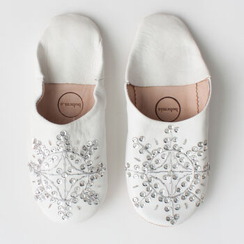 Leather Sequin Babouche Slippers | New Colours Added, 4 of 12