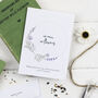 'No Rain, No Flowers' Personalised Lavender Seed Packet, thumbnail 2 of 5