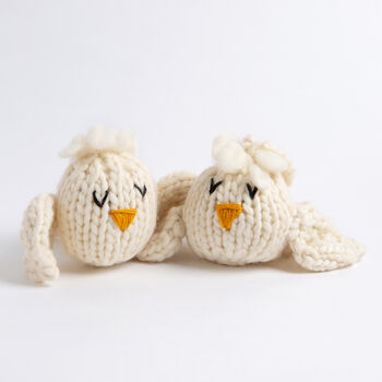 Two Little Turtle Doves Valentines Easy Knitting Kit, 3 of 11