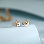 Sterling Silver Corgi Stud Earrings, thumbnail 4 of 12
