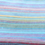 Nepali Cotton Scarf, Blue Stripes, Ethically Handmade, thumbnail 4 of 10