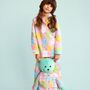 Emily Hug Me Girls Pyjama Set With Matching Mega Size Teddy Bear, thumbnail 5 of 5