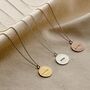Personalised Hammered Disc Name Necklace, thumbnail 3 of 7