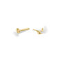 14 Carat Gold Horizon Tragus, Solid Gold Labret Earring, thumbnail 4 of 6