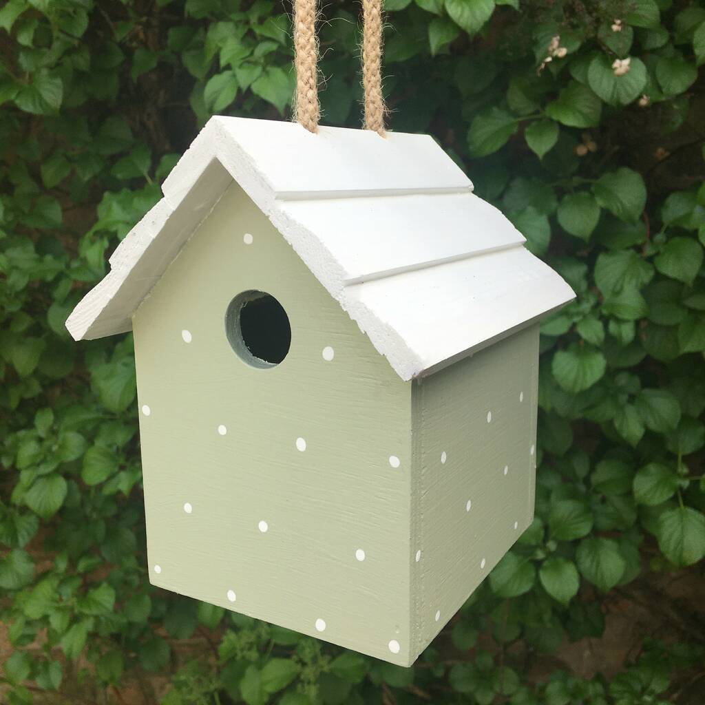 Handmade Hanging Bird House By The Painted Broom Company