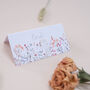 Boho Natural Wedding Tented Place Setting Card, thumbnail 1 of 2