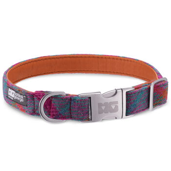 Lily's Check Harris Tweed Dog Collar, 2 of 6