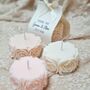Personalised Wedding Favours Rose Candles, thumbnail 4 of 6
