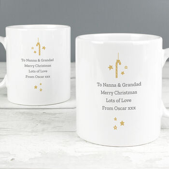 Personalised 'On Your First Christmas' Set Of Two Mugs, 3 of 6
