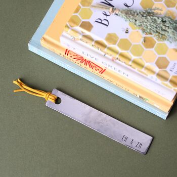 Personalised 6th Anniversary Gift, Iron Tassel Bookmark, 5 of 12