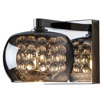 Crystal Wall Lamp With Smoked Glass Shade, 2 of 2