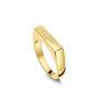 Contemporary Bar Signet Ring 18 K Gold Plated Solid Silver, thumbnail 3 of 6