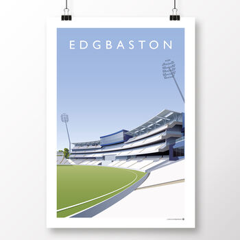 Edgbaston Cricket Poster, 2 of 8