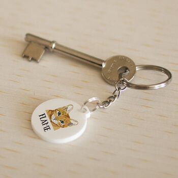 Personalised Keyring Gift For Cat Lovers, 2 of 9