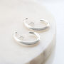 Sterling Silver Contemporary Curl Stud Earrings, thumbnail 3 of 4