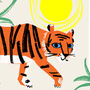Tiger Personalised Name Print, thumbnail 2 of 12