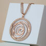 Sparkly Spiral Pendant Necklace, thumbnail 2 of 5