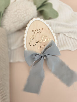 Luxury Personalised Easter Plaque First Easter, 5 of 6