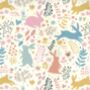 Girls Bouncing Bunny Rabbit Cotton Long Sleeved Nightie, thumbnail 7 of 8