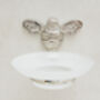 Brass Bee Soap Dish With Bee Nickel Finish, thumbnail 2 of 3