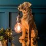 Boxer Bruno Dog Gold Table Lamp, thumbnail 1 of 6